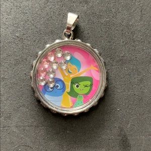 Inside out kids pendant necklace